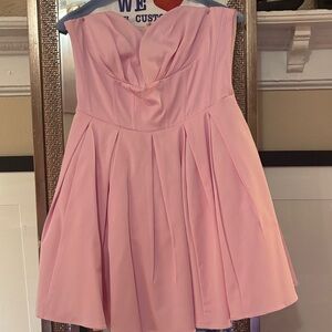 Pink Strapless Dress